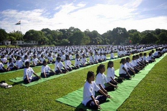 First ever International Yoga Day observed across Tripura